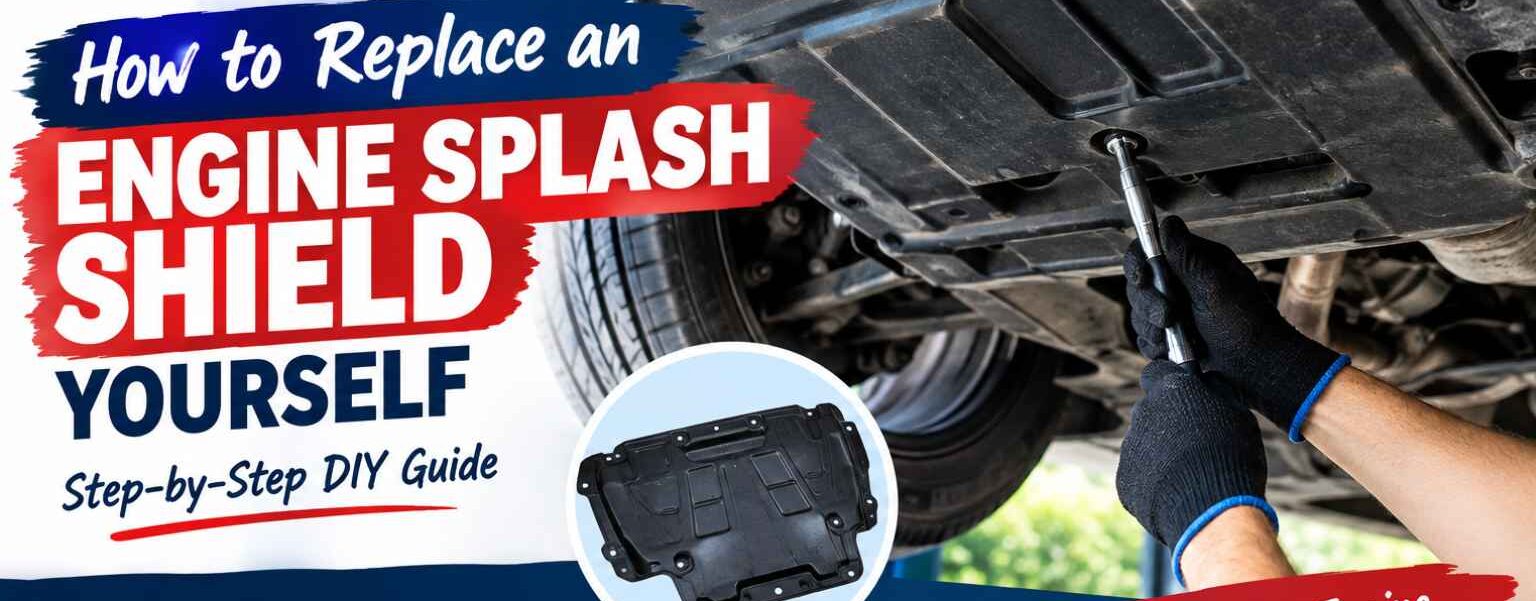 how to replace an engine splash shield